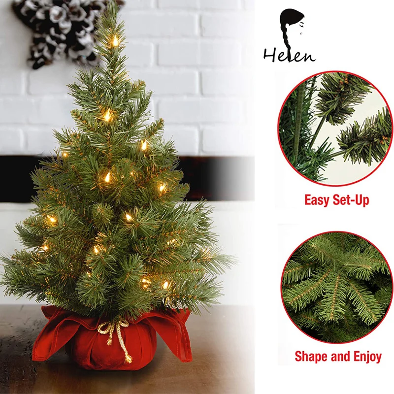 Helen High Quality Artificial Mini Christmas Tree,Small Sisal Tree With