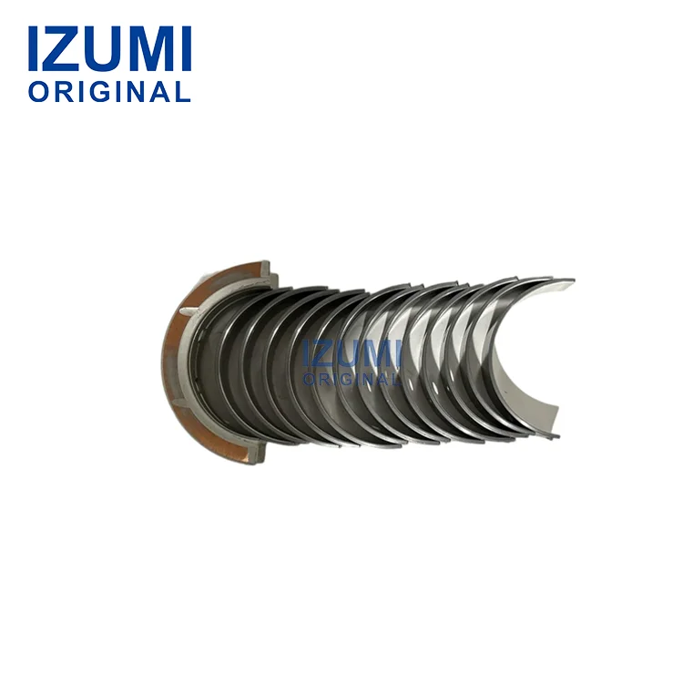 Bộ phận diesel chính hãng IZUMI cho động cơ Cummins 4BT: bạc lót trục khuỷu chính (mã phụ tùng: 3802011, 3802012, 3802013, 3978818, 3978820, 4938933, 4938937)