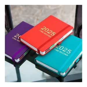 Wholesale Custom logo Office Diary PU Leather Daily Weekly Planner Inspiration Calendar Journal A5 A6 Business Notebook Agenda