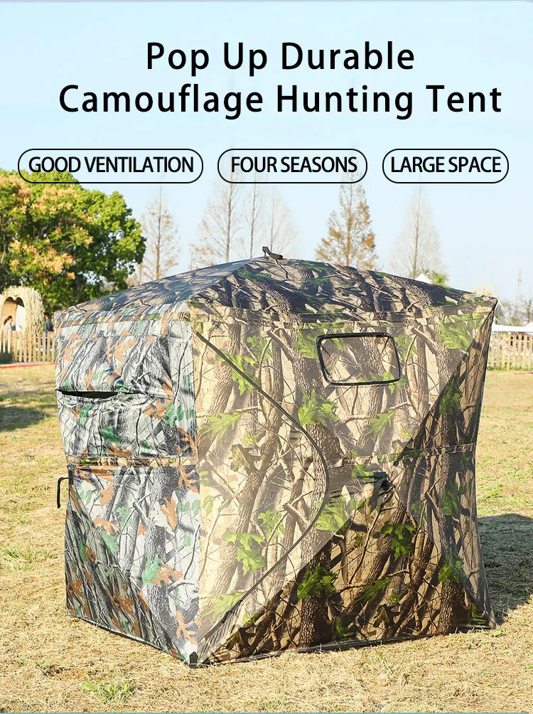 Outdoor Camouflage Hunting Tent Waterproof Folding Blind Hunting Tent