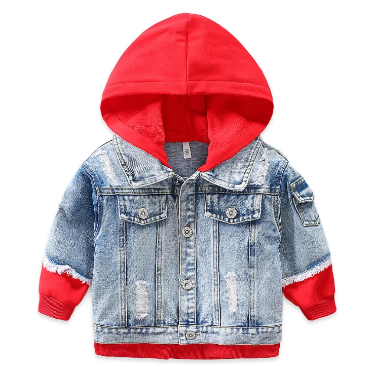 baby boy jean jacket with hood