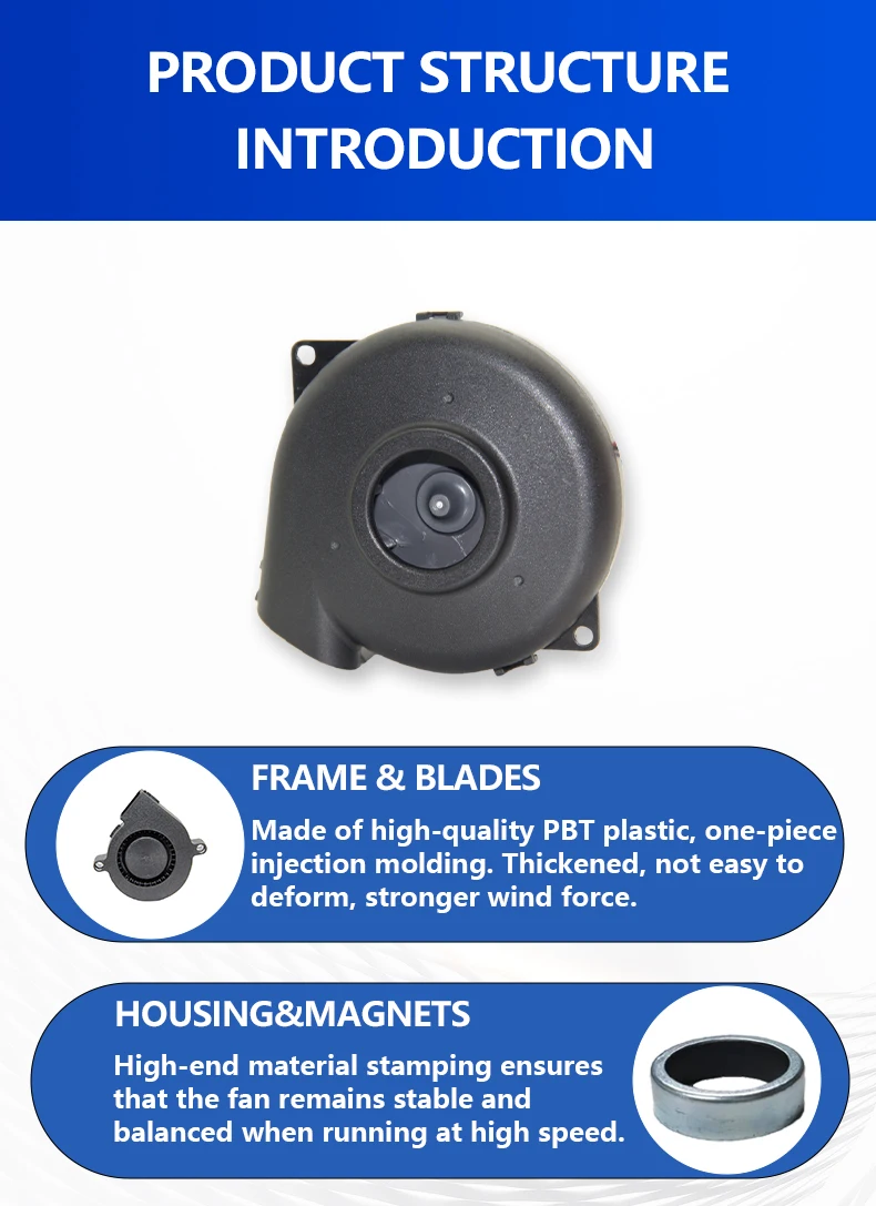 Centrifugal Blower, 80mm, 8036, Brushless - detail 8