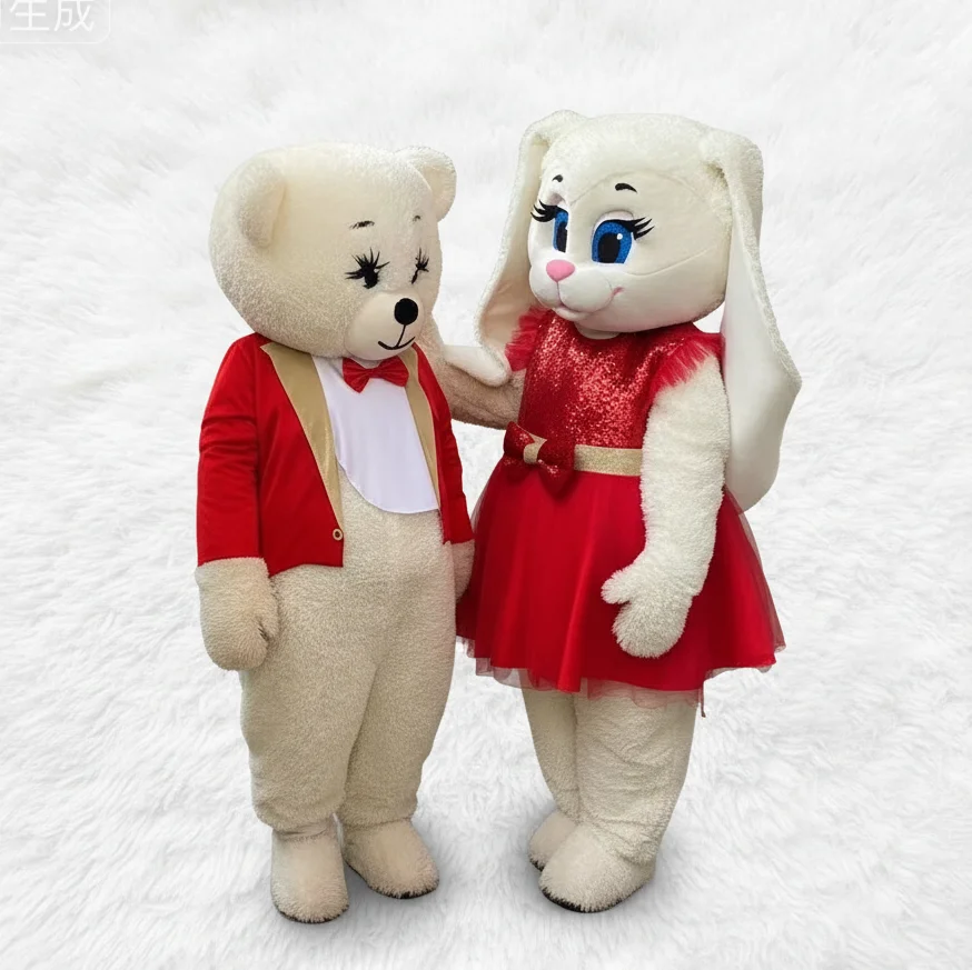 High Quality Advertising Bear Animal Adult Anime Bunny Mascot Costume Mascot Costume Cosplay for Party Dress up
