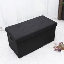 Customized Popular Long Bench Button Design Colourful Folding Storage Sleeper Ottoman Bench
