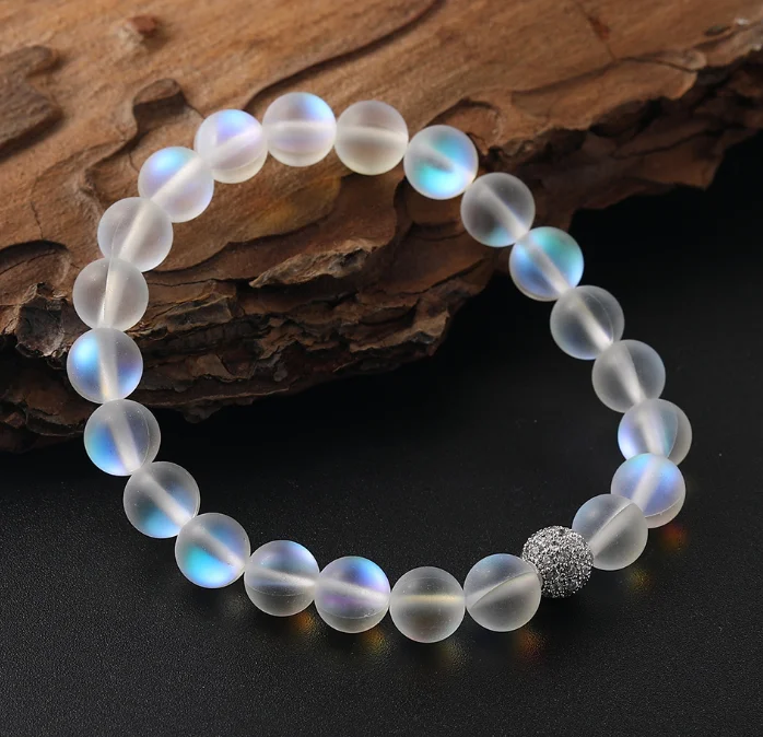 handmade mystic glowing mermaid glass bracelet