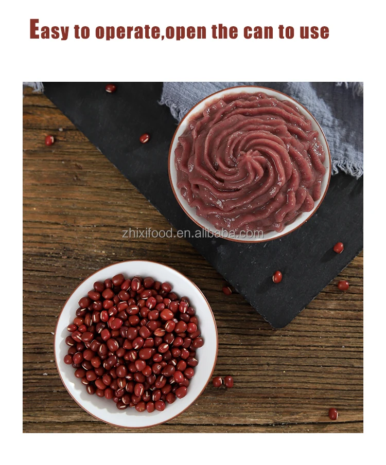 920g Canned Small Red Beans Paste Sweet Red Bean Puree Or Bubble Tea And Dessert Buy Red Beans