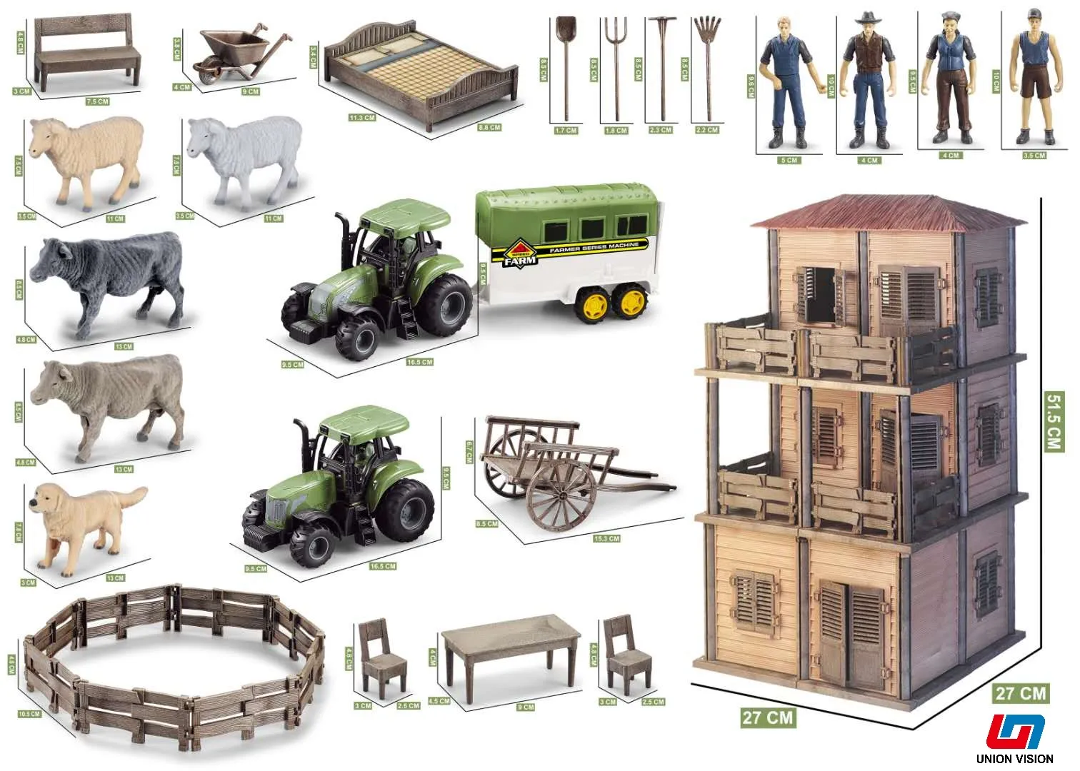 farm tractor toy set