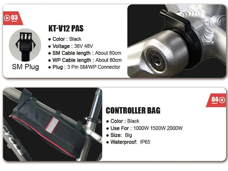 72V 2000W 26" Rear Wheel E-Bike Conversion Kit | Electric Bike Hub Motor Kit With LCD Display, Controller & Pedal Sensor