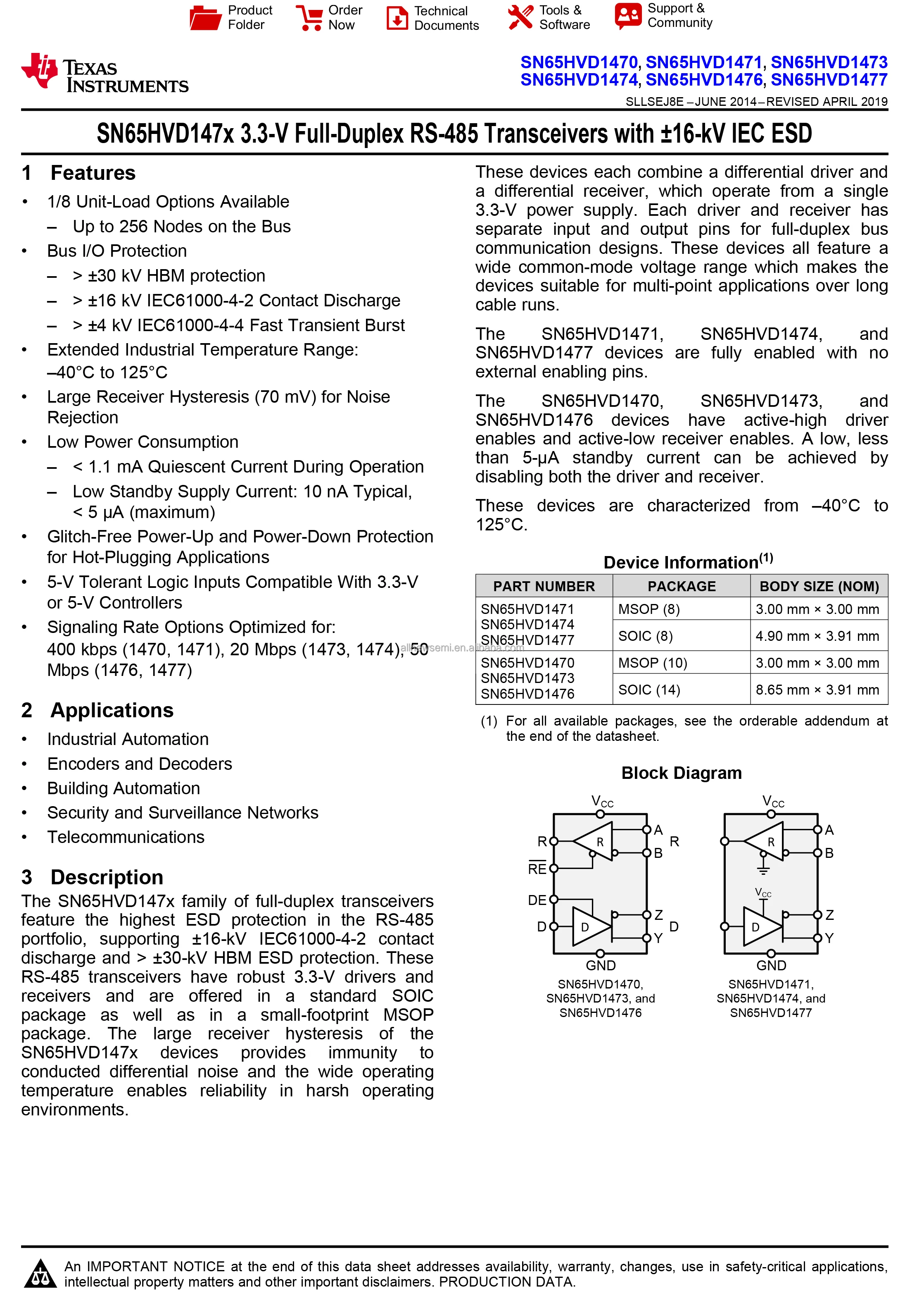 SN65HVD1471D-1