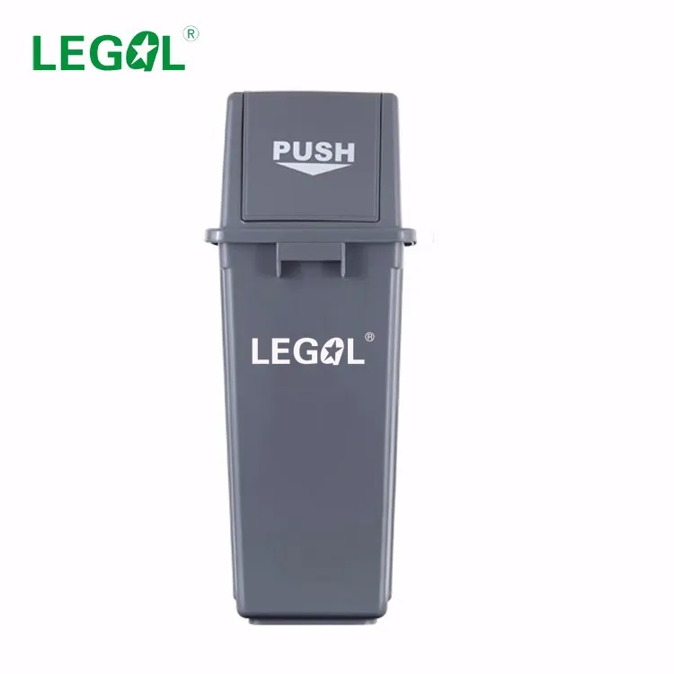 60L Plastic Waste Sorting Bin Indoor Recycle Bin with Different Covers