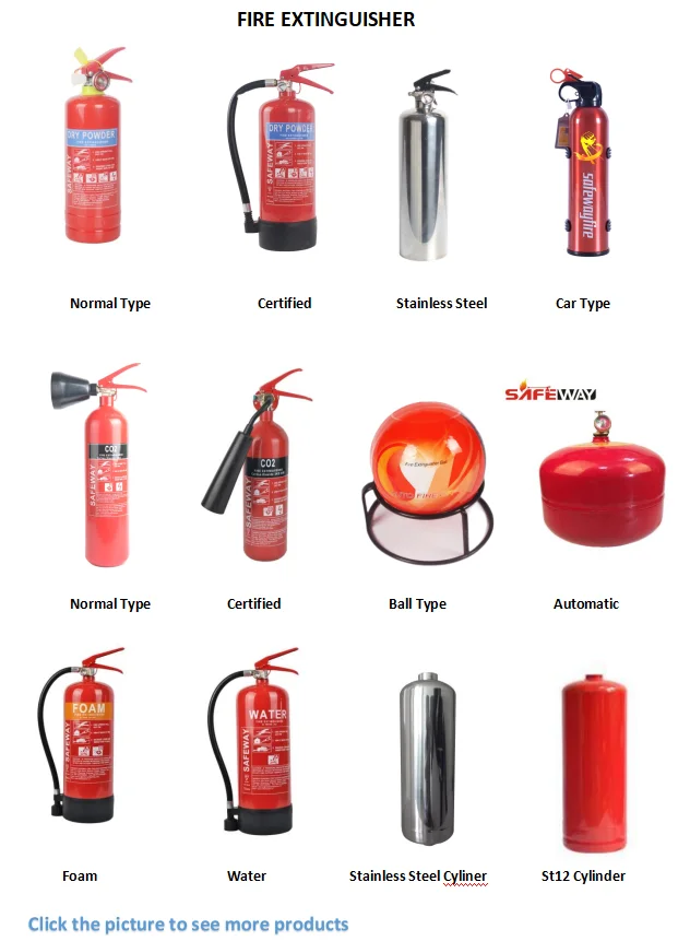 Ready To Ship Green Fire Extinguisher Cylinder Clmping Hand Use Manual