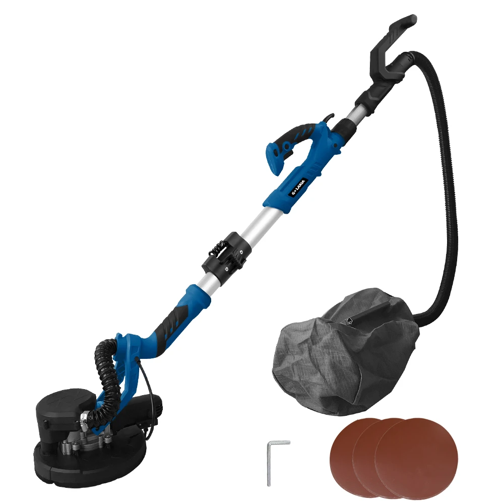 Galaxia New Arrival 750W Long Drywall Sander Machine with Vacuum 225mm Wall Grinding Machine