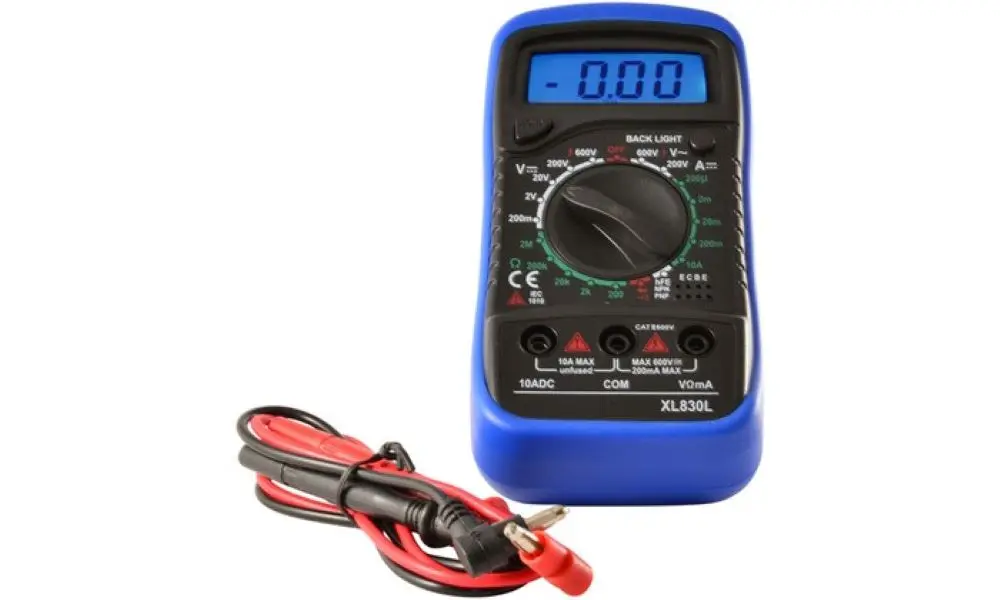 Ameribox XL830L Digital Multimeter – AC/DC Volt Amp Ohm Tester, Handheld