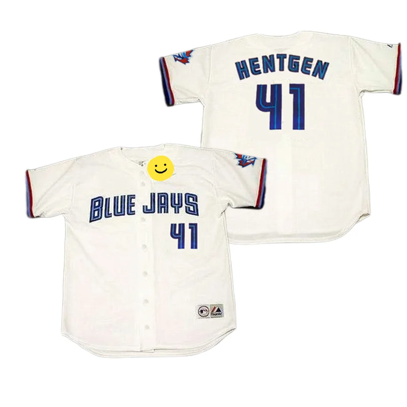 Wholesale Men's Toronto 33 JOSE CANSECO 37 DAVE STIEB 41 PAT HENTGEN 47  KELVIM ESCOBAR 50 TOM HENKE Baseball Jersey Stitched S-5XL From  m.