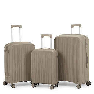 Large 20 24 28 Inch Lightweight Business Style PP Travel Trolley Suitcase Case Sets Simple Modern Outdoor Carry-On Luggage