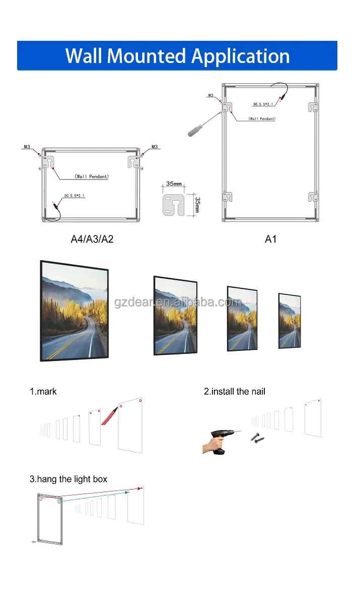 Billboard Illuminated Led Display Light Box Menu Price List Board Ultra