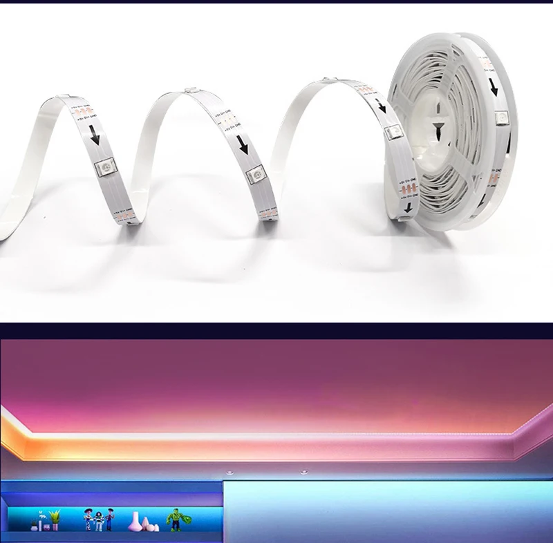 Dream Colour Changing 40Key Blue Tooth Smart App Control Sync with Music RGB LED Strip Light for TV Home Party