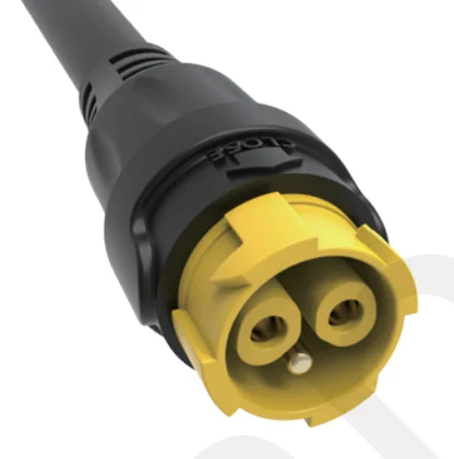 M19 Series Push-pull Self-locking Yellow Connection Industrial 3 Pin Female Male Plug Power Connector