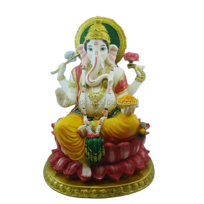 ポリレジン製ヒンドゥー教の神像、インドの神、宗教的な像、ガネーシャ