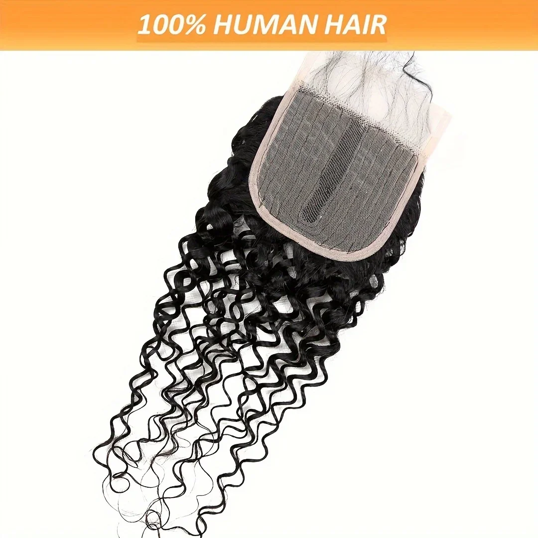 Chiusura in pizzo Jerry Curly con capelli umani T Part Lace Wig Chiusura in pizzo Capelli brasiliani Remy economici_voghion.com
