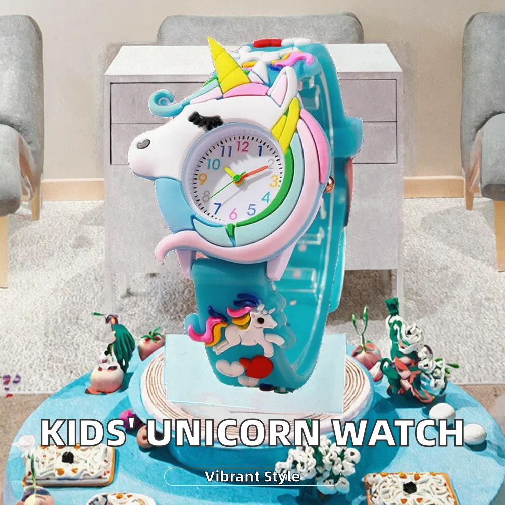 Charming Rainbow Unicorn Kids Quartz Watch