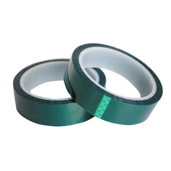 Acrylic Film PET  Polyester High Temperature Masking Tape Green High Heat Tape for Painting pcb board metal process protection