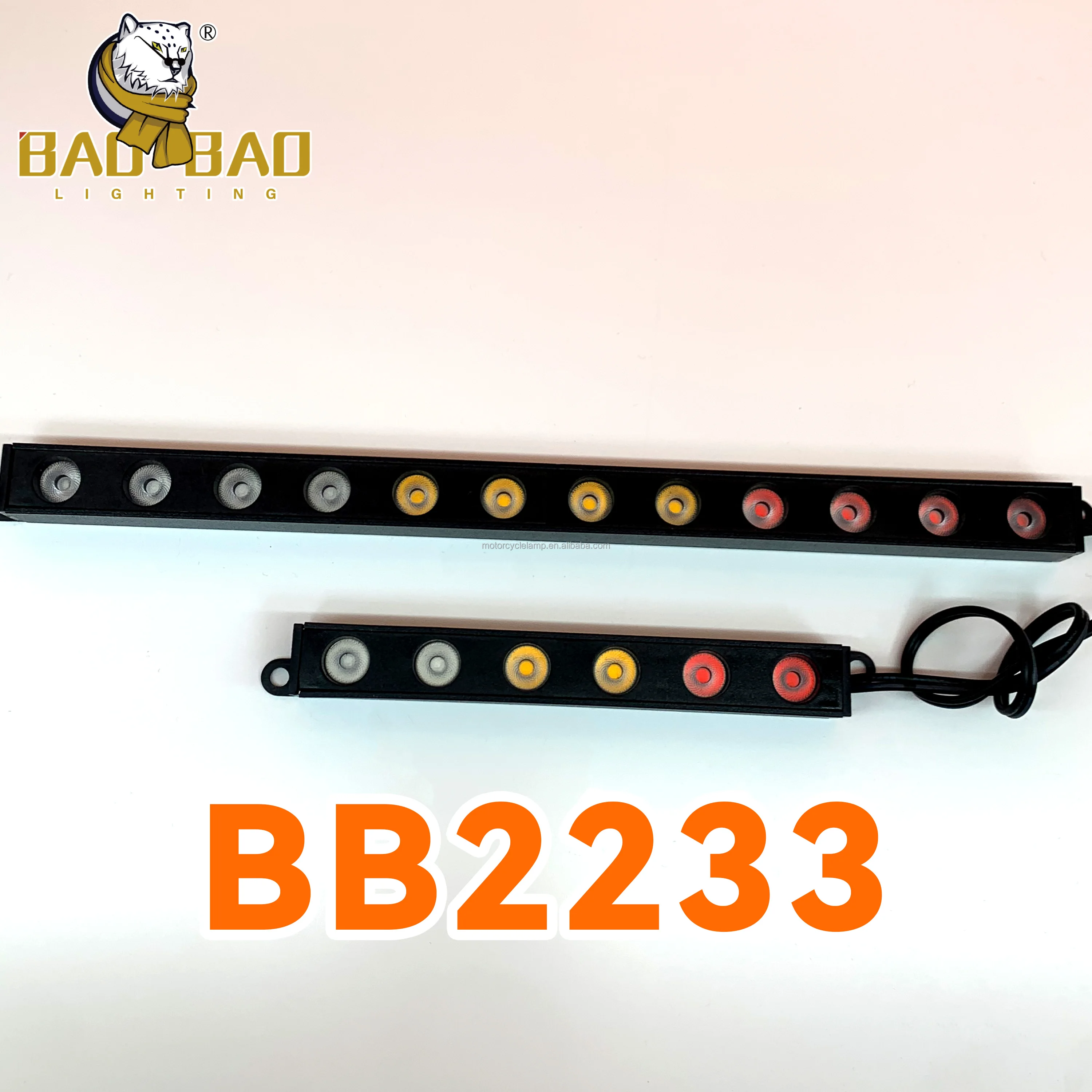 COB 6 Led 12 Led Yellow Red Blue Polic Light Motorcycle LED Strobe Lights for Bike Decoration Parts Car Taillight Auo Parts