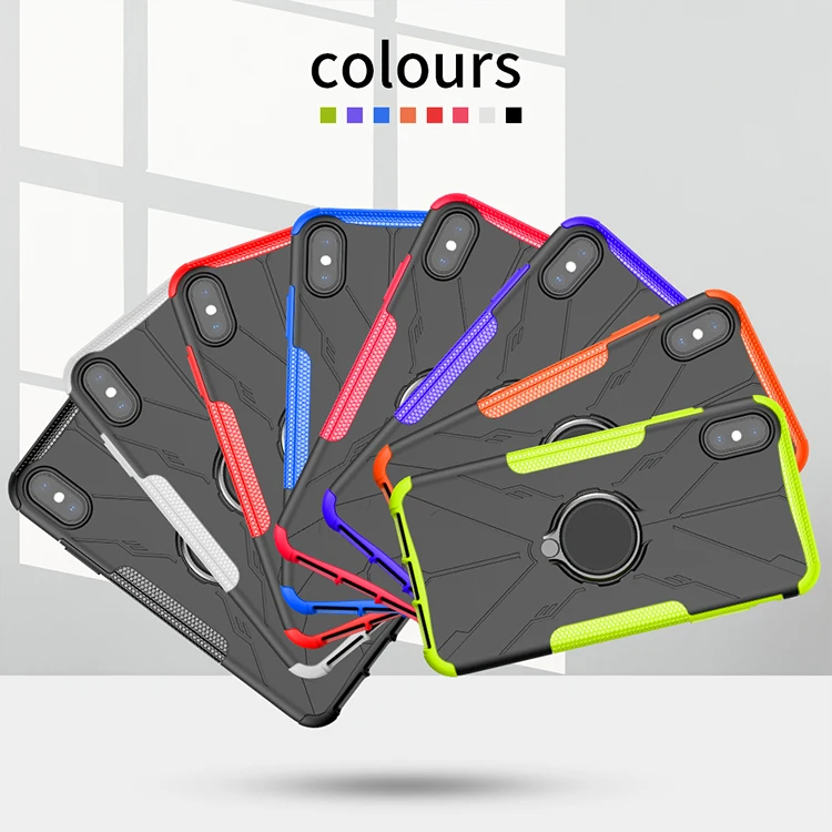 Roiskin OEM оптовая продажа ТПУ + ПК ударопрочный чехол для мобильного телефона Mecha анти-осенние защитные аксессуары для мобильных телефонов 2 в 1 ослепляющий чехол