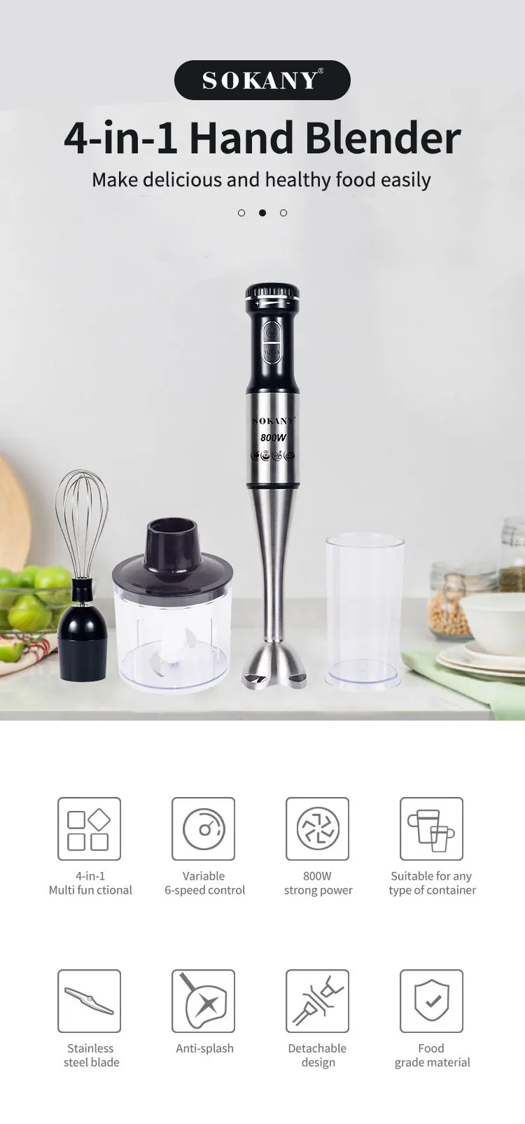 Rts Electric 800w High End Variable Speed Stick Hand Blender Buy 2021