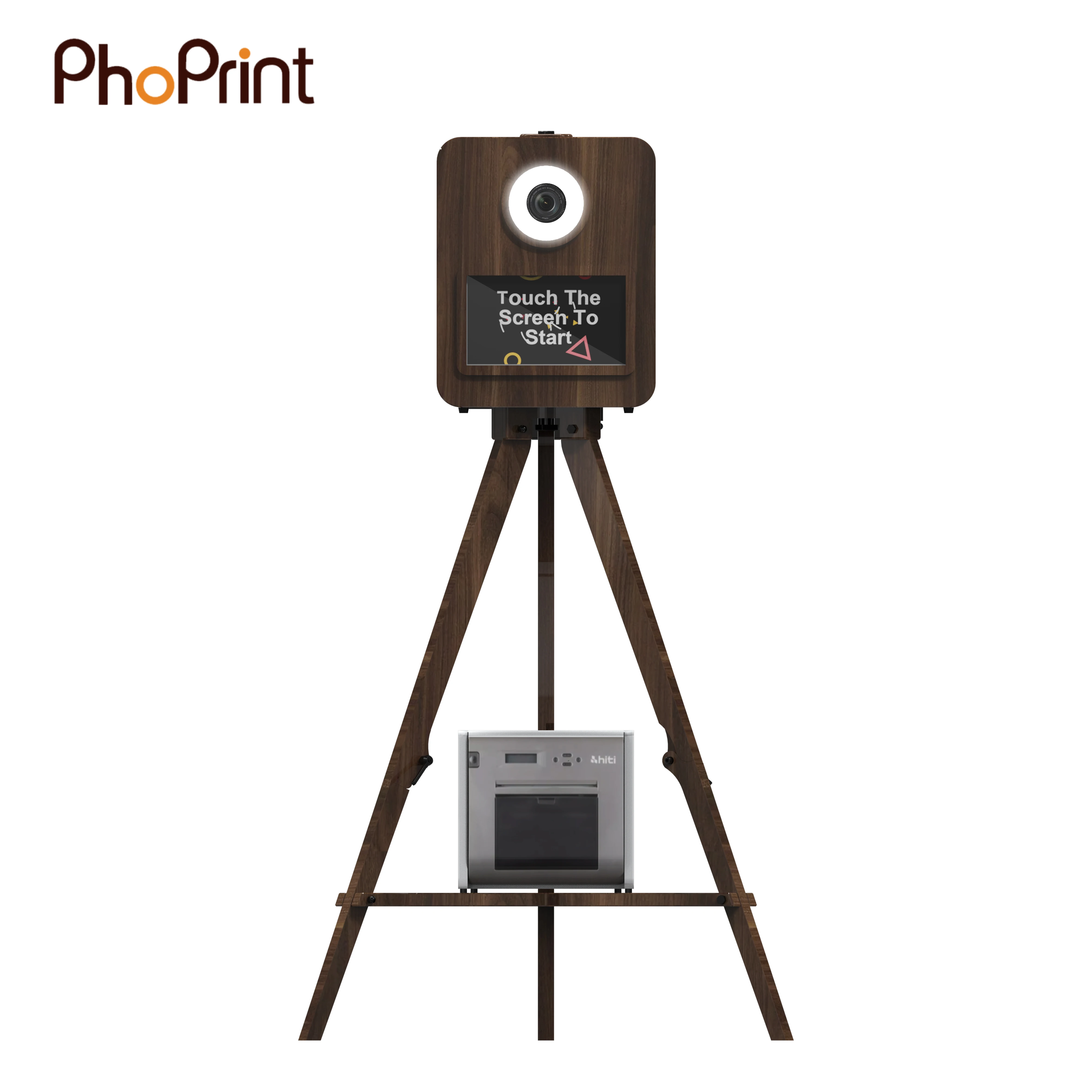 Reyeah Photo Booth Machine Digital Backdrop Wooden Dslr Photo Booth