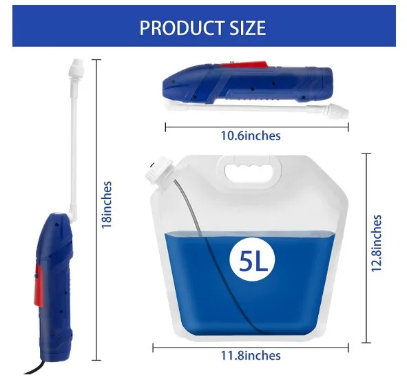 Hand Held Battery Powered Portable Chemical Yard Sprayer Pest Control ...
