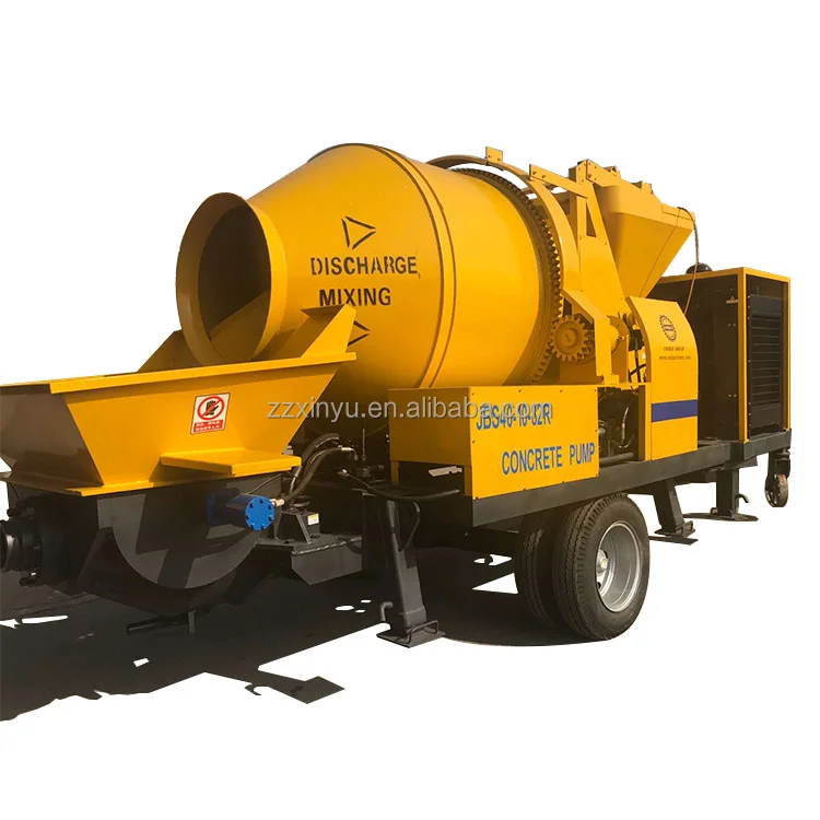JBS30 JBS40 Concrete Mixer Pump with diesel Engine with Hopper