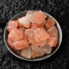 orange halite sal t stone