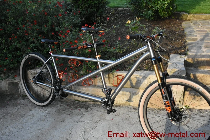 Titanium Tandem Bike Custom Super Light Titanium Tandem MTB Bike Frame