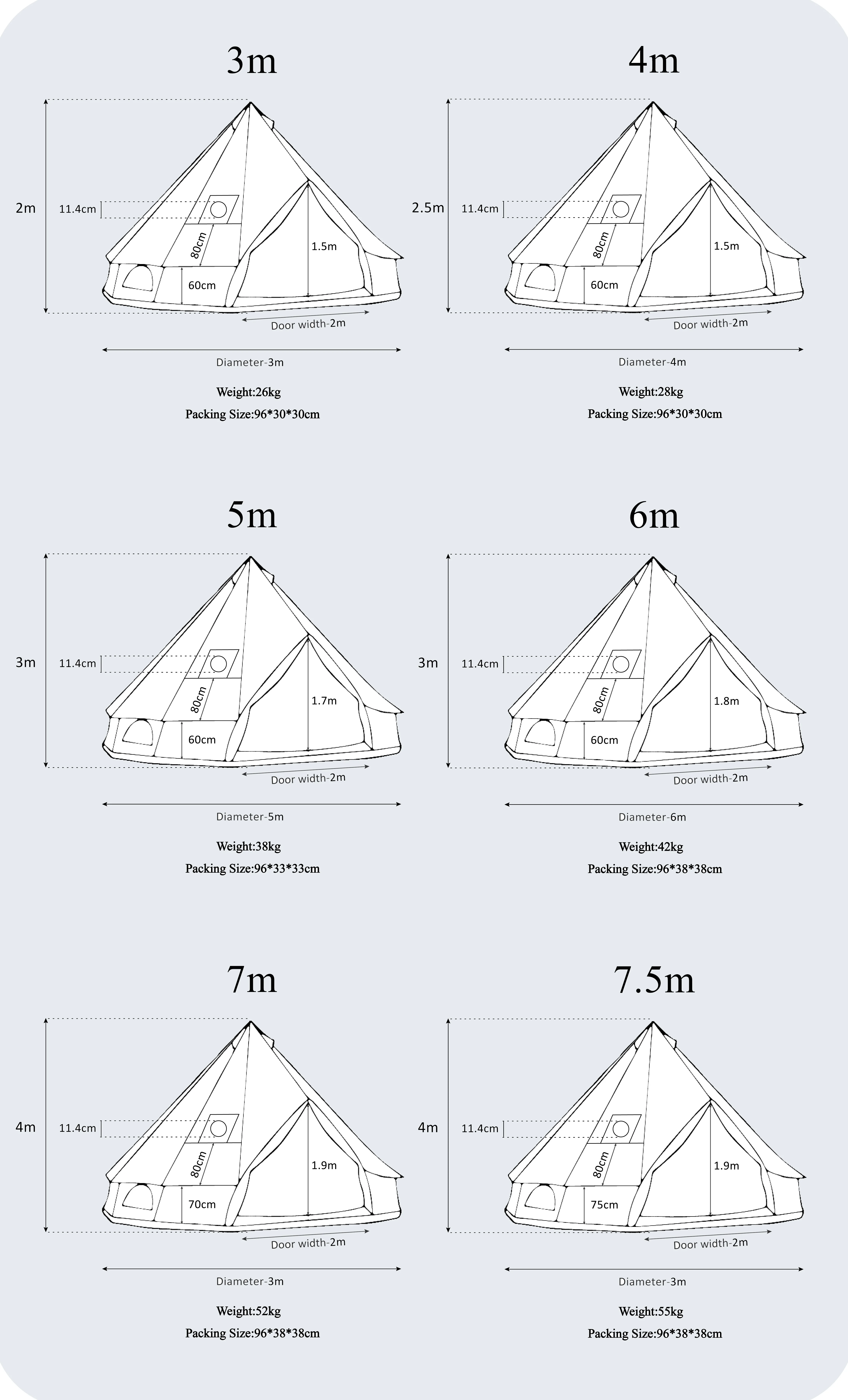 帐篷设计图纸及尺寸图片