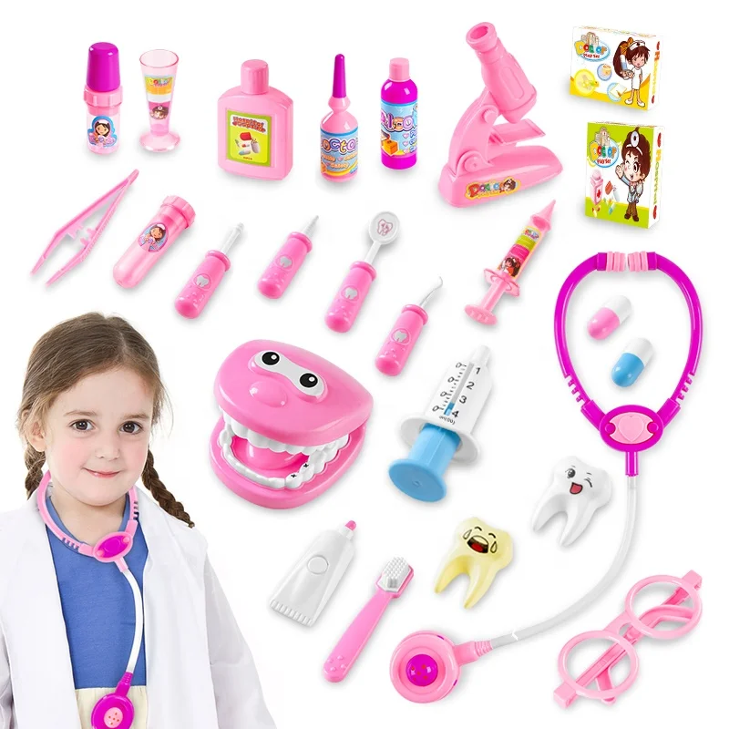 Набор стоматологов для ролевых игр 25 шт. детские игрушки врачей стоматологический набор инструментов