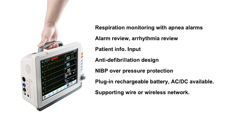 Multiparameter Vet Icu Monitor Portable Handle Veterinary Monitor - Buy ...