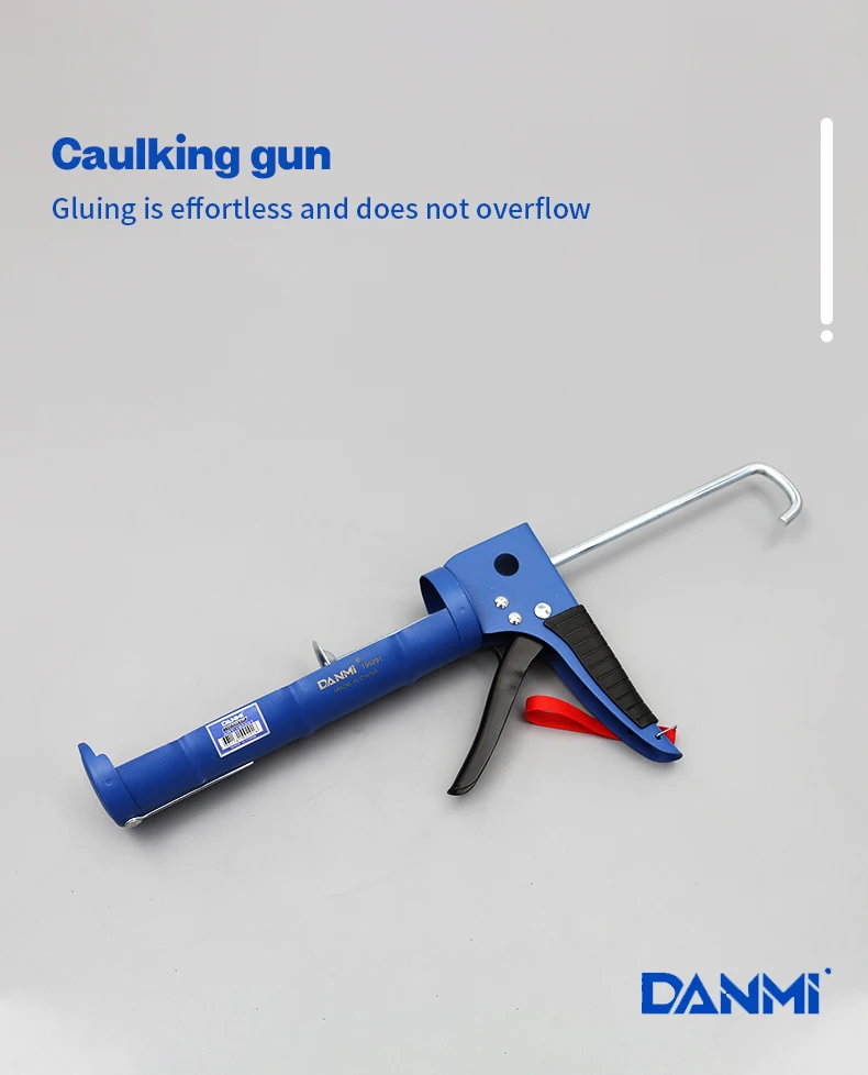 Danmi Professional Half Round Cordless Caulking Gun Diy And Industrial Grade Heavy Duty Silicone