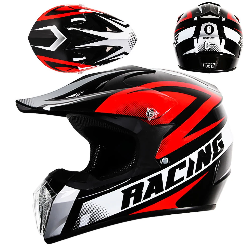 ALPINES FOX Motorcycle Helmet DOT Mountain Bike Off Road Casco Men Woman Unisex Downhill Motocross Racing Helmet M-XXL