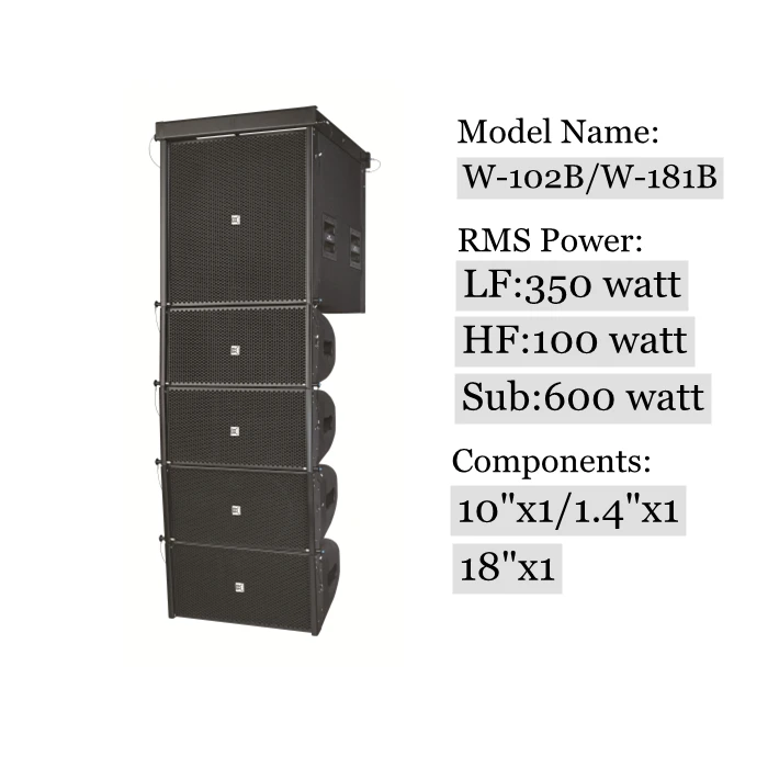 Lane pro array x 18 powered line array system Outlet