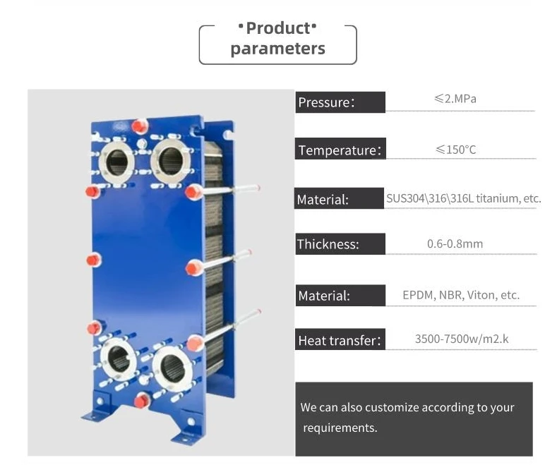 Factory Price Plate Heat Exchanger Gasket Sanitary Stainless Steel