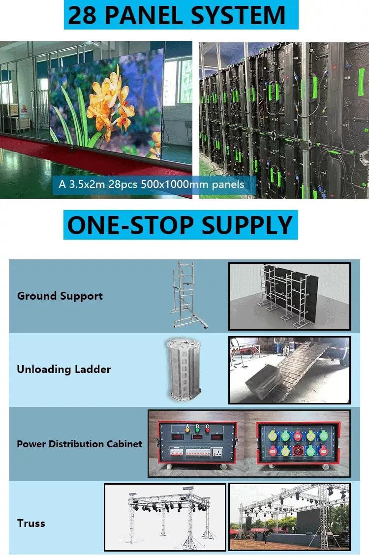 500x1000mm P2.9 P2.6 LED Display Screen Digital Signage for Indoor Advertising