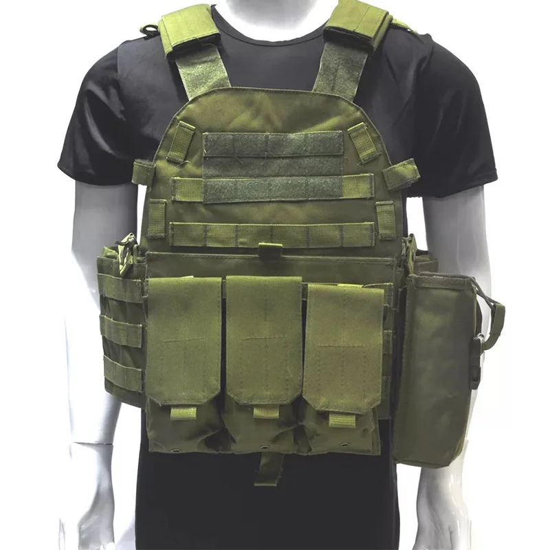 Outdoor camping hunting men's tactical vest combat vest security molle chest vest supplier