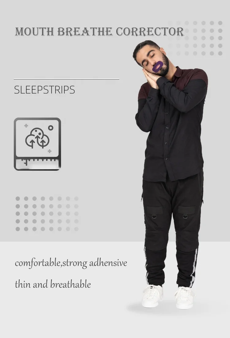 Anti Snoring Advanced Gentle Lip Shape Mouth Tape for Sleeping Stop Snoring for Better Breathing Aids Sleep Strips