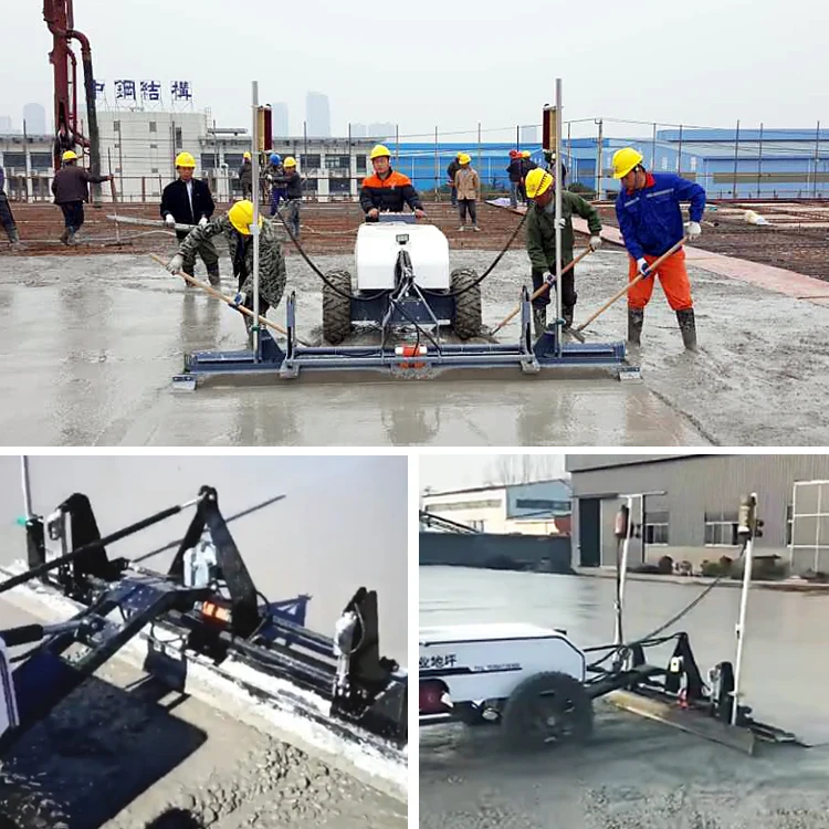 High Efficiency Land Ground Tool Vibratory Floor Paving Concrete Laser Screed Leveling Machine