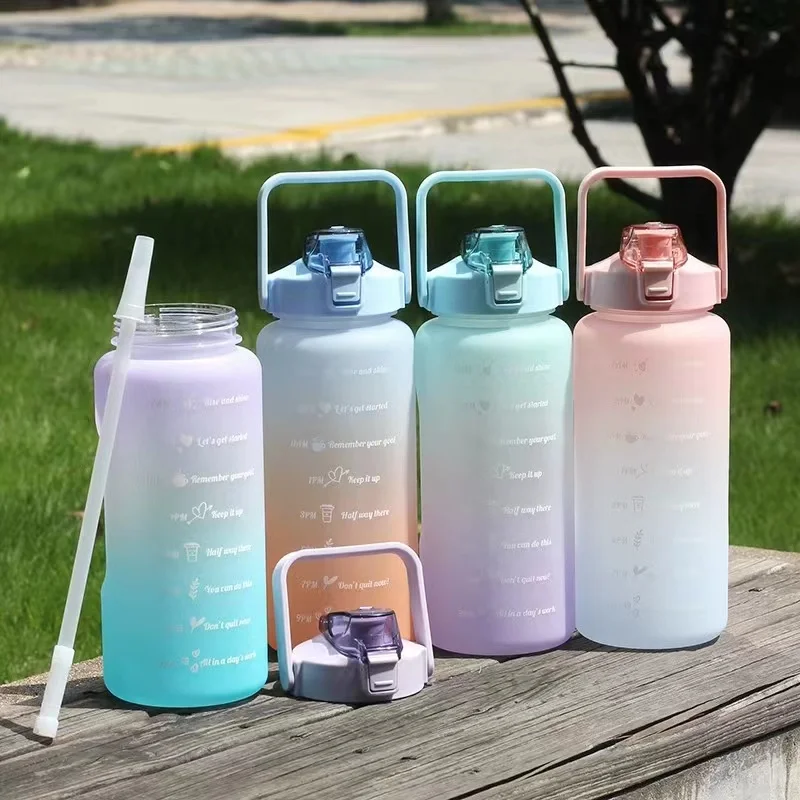 Factory Wholesale Sports Bottle with Bomb Cover Gradient Color