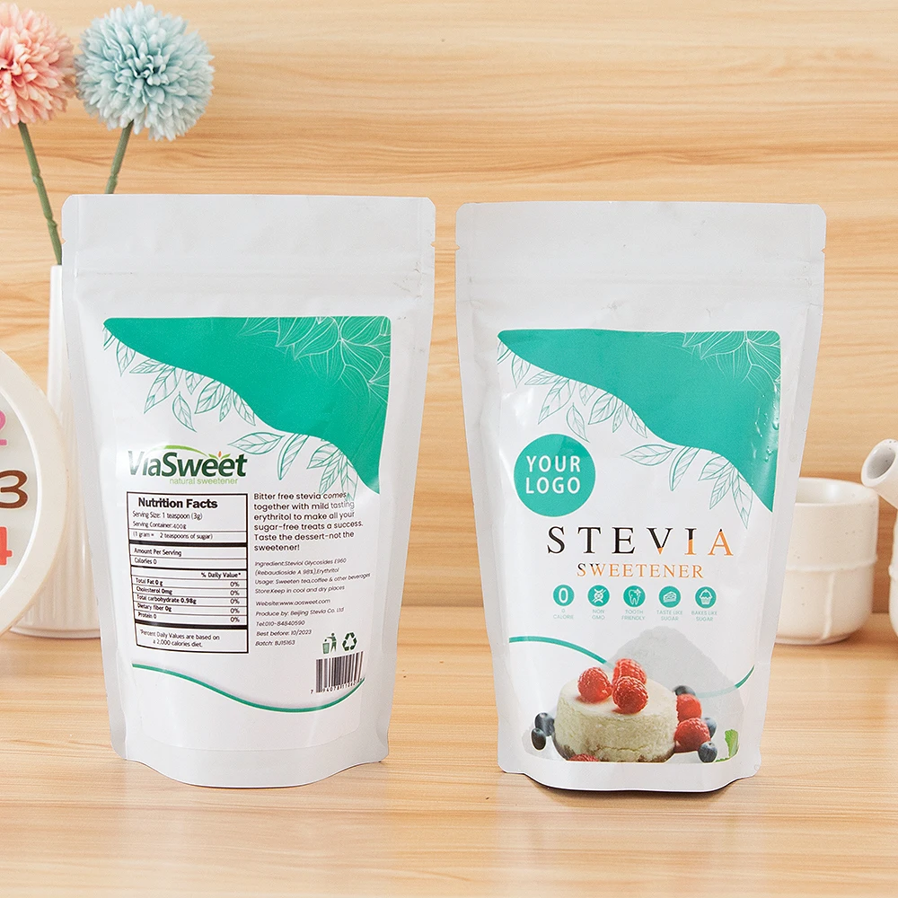 Viasweet Organic Pure Stevia Glycoside 98 Rebaudioside A 97 Stevia Powder Sugar Free Bulk