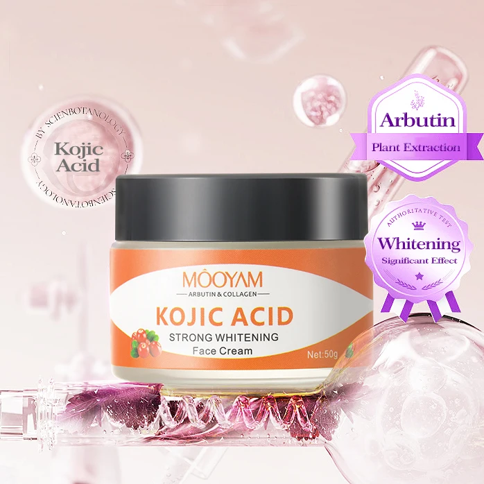 MOOYAM Private Label Anti-aging Moisturizing Dark Spot Remover Lightening Whitening Kojic Acid Face Cream