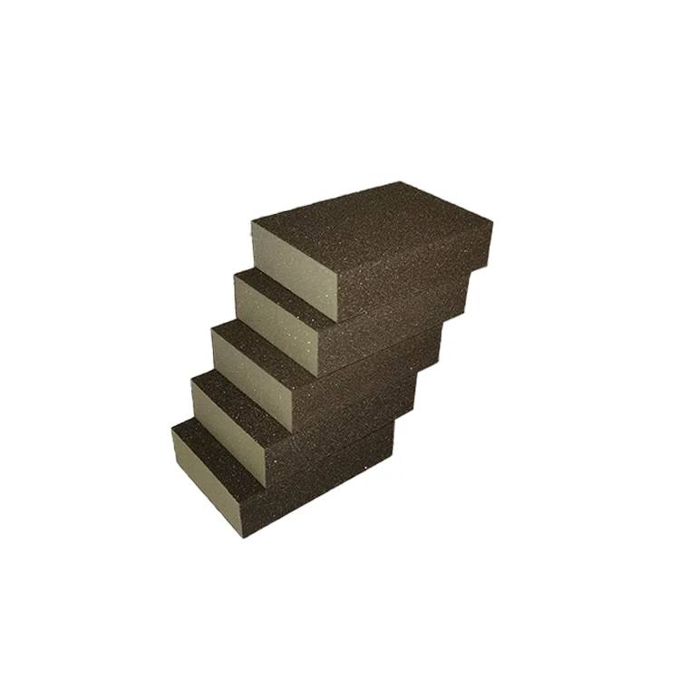 good Quality Emery Foam 100*75*25mm Aluminium Oxide Pumice car polishing Abrasive Sponge Sanding Block