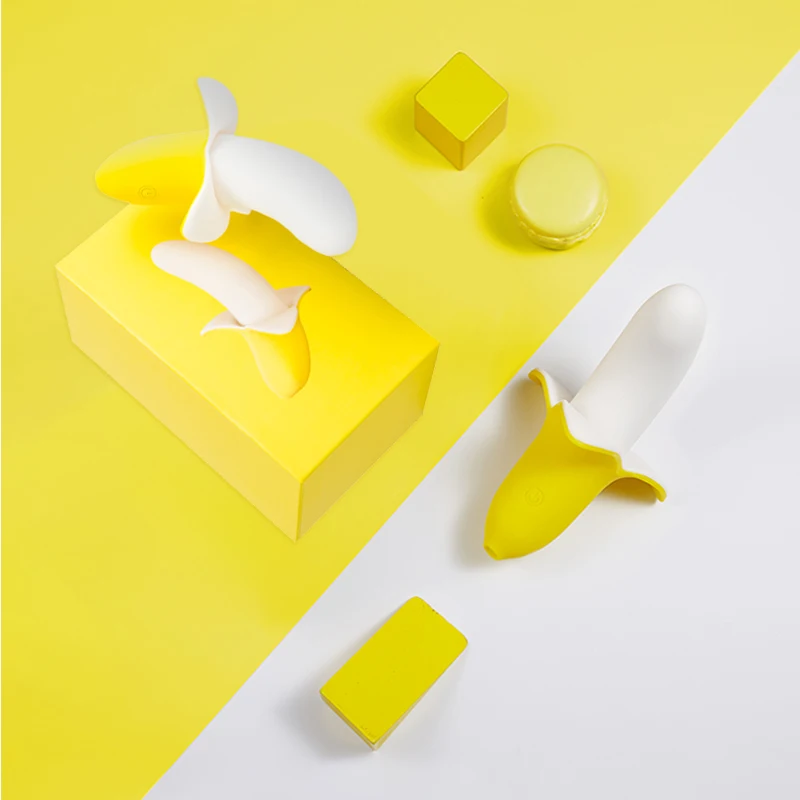 Heiß verkaufendes lustiges Sex produkt Bananen vibrator Silikon 10  Vibrations modi Weiblicher Dildo vibrator verstecken den Ladeans chluss